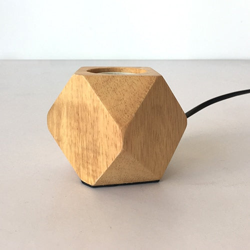 Lava Mini Wooden Table Lamp