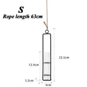 Joleen Hanging Wall Iron Vase