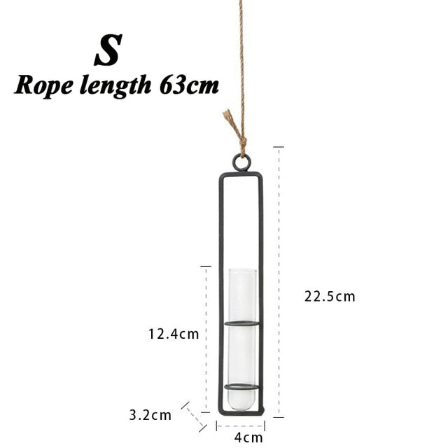 Joleen Hanging Wall Iron Vase